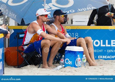 Leeuwarden The Netherlands June 10 Dutch Beachvolley Team Du