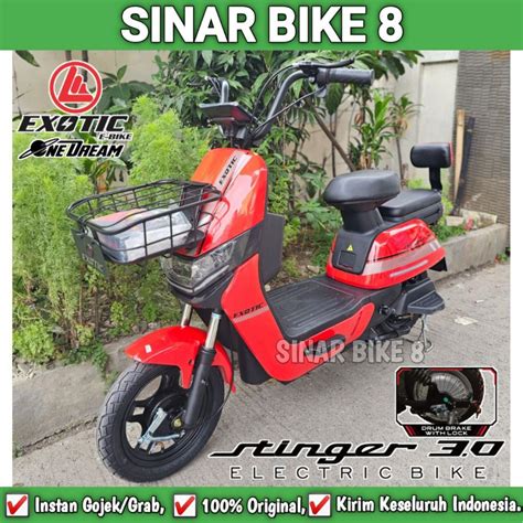 Jual Sepeda Listrik Exotic STINGER 3 0 NEW Garansi Resmi Electric Bike