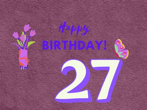 Happy 27th birthday card 1