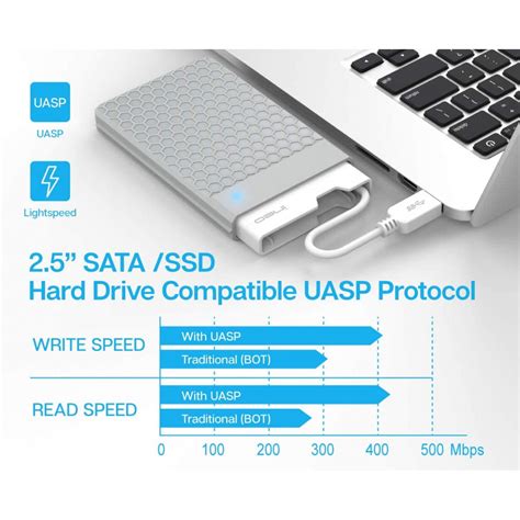 Boîtier de disque dur externe USB 3 0 sans outil pour disque dur SSD