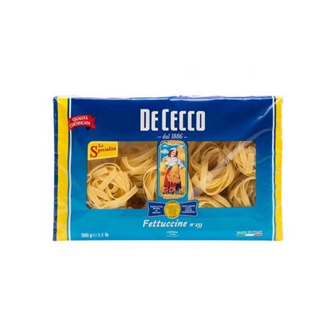 De Cecco Fettuccine N233 Le Specialita 500gr Kısmet Şarküteri