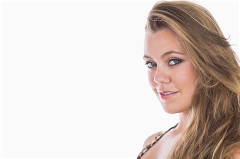 Premium Photo Smiling Blonde In Makeup