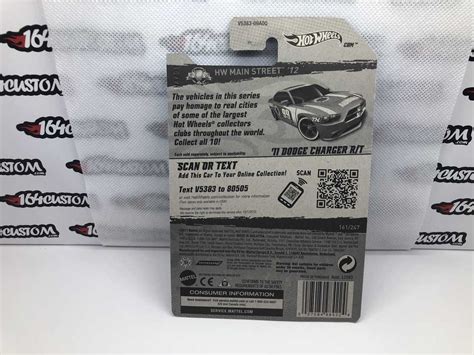 2012 Hot Wheels 11 Dodge Charger R T Super Treasure Hunt Mainline HW Main Street 12
