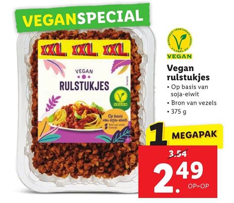 Vegan Rulstukjes 375g Aanbieding Bij Lidl