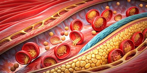 Aterosclerosis La acumulación de grasas colesterol y otras sustancias