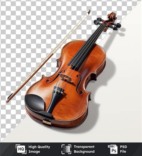 Fundo Transparente Psd Fotografia Realista Do Violino De Luthier Em