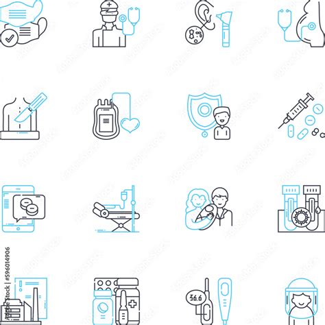 Global Hygiene Linear Icons Set Sanitation Hygiene Cleanliness