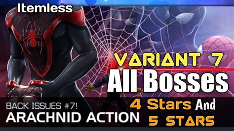 Variant 7 All Boss Fights With 4 Star And 5 Star Champions Marvel Contest Of Champions Youtube