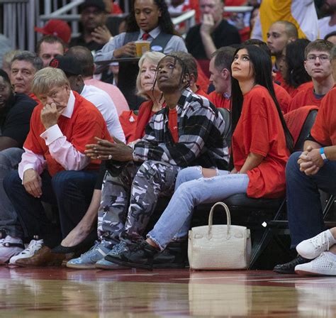 Travis Scott And Kylie Jenner Spotted Courtside At Houston Rockets Game