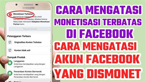 Cara Mengatasi Monetisasi Terbatas Di Facebook Cara Mengatasi