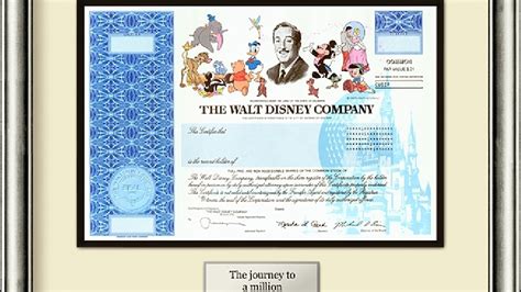 Printable Disney Stock Certificate