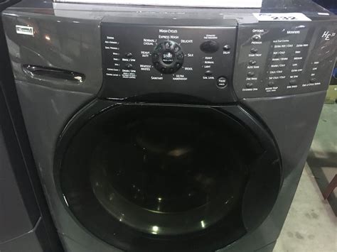 Kenmore Elite He3 Charcoal Grey Front Load Washer And Dryer Set With