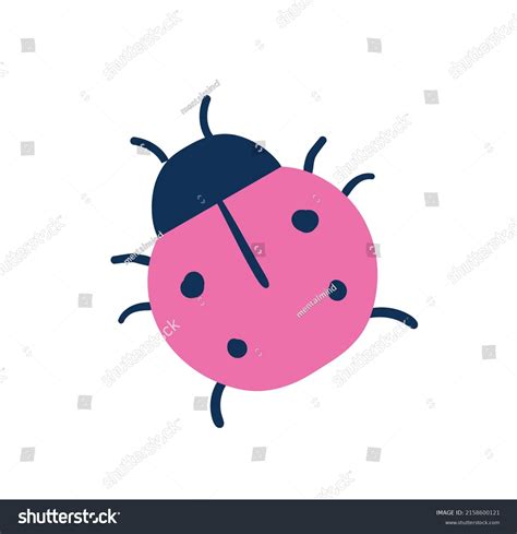 Red Ladybug Icon Sticker Cute Spotted Stock Vector Royalty Free 2158600121 Shutterstock