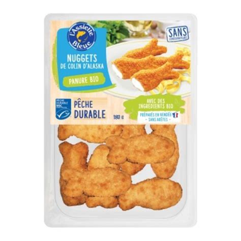 L Assiette Bleu Nuggets De Colin D Alaska Msc G Monoprix Courses