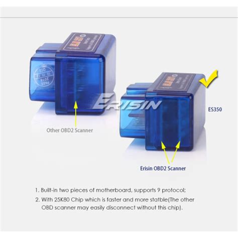 Erisin Mini V1 5 OBD2 Car Bluetooth Scanner Android Can Bus Torque Auto