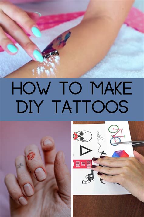 Diy Tattoos How To Make Them At Home Tattooglee Diy Temporary