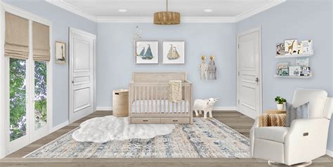 A Soft Blue & Coastal Nursery Design Reveal - Little Crown Interiors