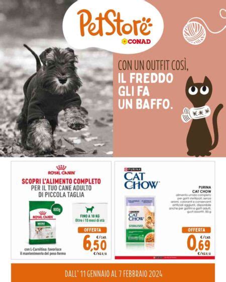 Volantino Conad Pet Store Dal 11 Gennaio Al 7 Febbraio 2024