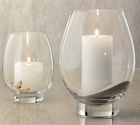 Medium Lotus Glass Hurricane Candle Holder Contemporary Candleholders By Shopladder