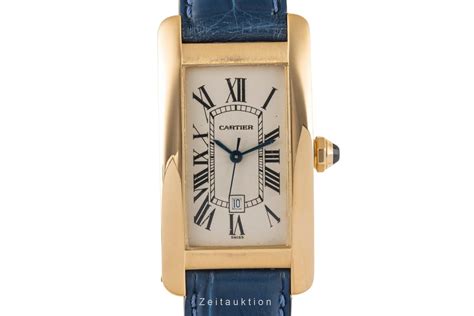 Cartier Tank Américaine 18k Gold Automatik Kal 077 Ref W2603556 1725