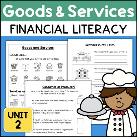 Goods And Services Sort Worksheets Consumers Producers Financial
