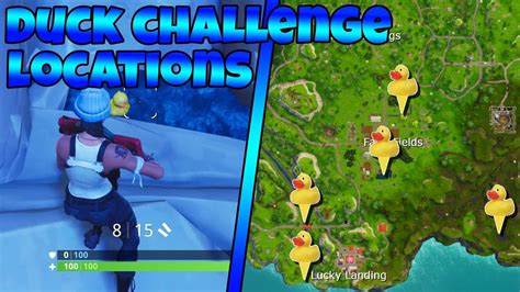 All Duck Locations In Fortnite Fortnite Duck Challenge Youtube