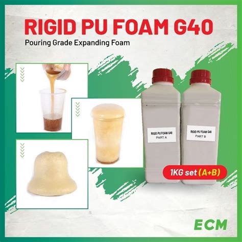 Rigid PU Foam G40 1KG SET โฟมโพลยรเทนแบบขยายแขงสาหรบ Filing