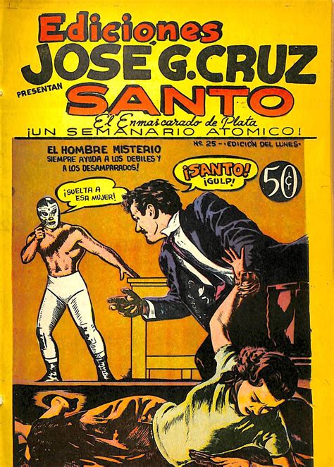 SANTO EL ENMASCARADO DE PLATA 1952 JGC 25 Ficha de número en