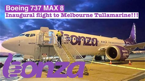 Onboard The Inaugural Bonza Flight To Melbourne Tullamarine B Max