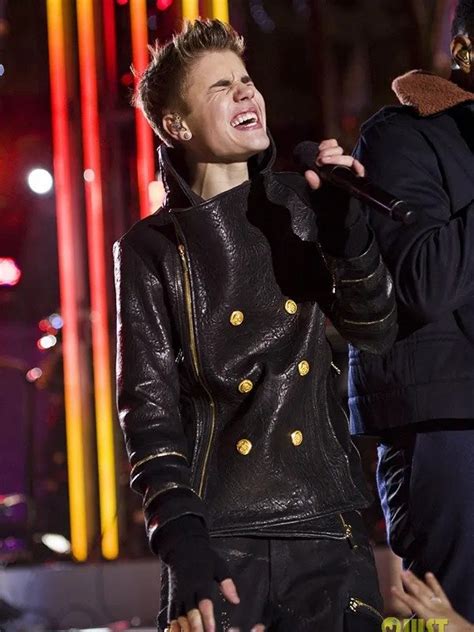 Justin Bieber Christmas Concert Leather Jacket | Hollywood Leather Jackets