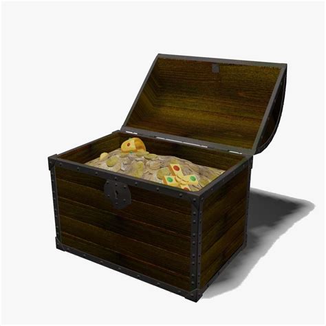 Treasure Chest Free 3D Model Obj Free3D