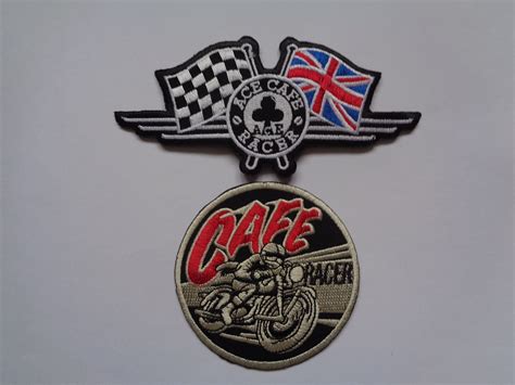 Cafe Racer Motorrad Patch Eisen Auf Oder Nähen Auf Patches Etsy