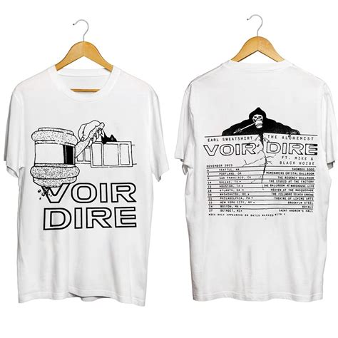 Earl Sweatshirt And The Alchemist Voir Dire Tour Shirt Etsy