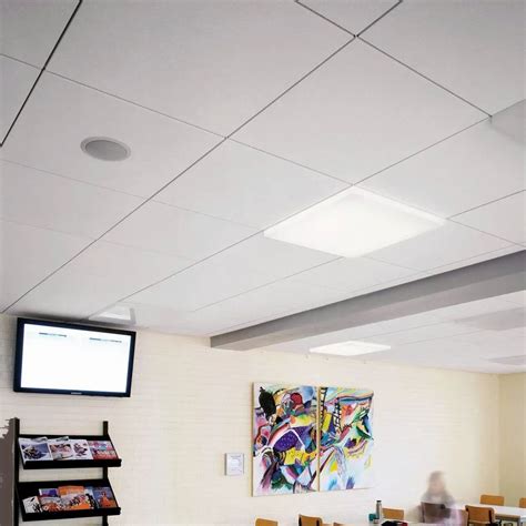 Exposed Grid Coated Armstrong Fiber False Ceiling Thickness 20 Mm