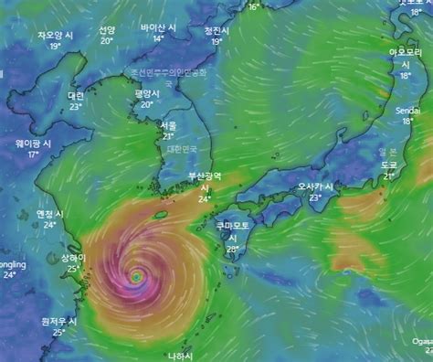 태풍 ‘찬투 어디까지 왔나 비상근무 2단계 돌입