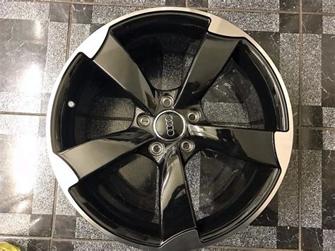 NEW 19" inch Audi Rotor Alloy Wheels Black Edition A3 A4 A5 A6 RS3 RS4 RS5 RS6 S5 S6 S3 S4 2017 ...