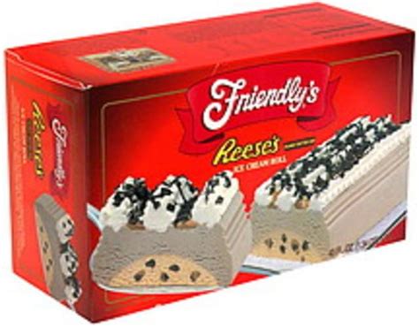 Friendlys Reese's Peanut Butter Cup Ice Cream Roll Ice Cream Roll - 43 oz, Nutrition Information ...