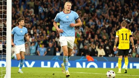 Man City 2 1 Borussia Dortmund Erling Haaland Helps Pep Guardiolas