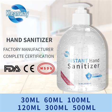 75 Alcohol Hand Sanitizer Antibacterial Alcohol Hand Wash Gel Ce Fda