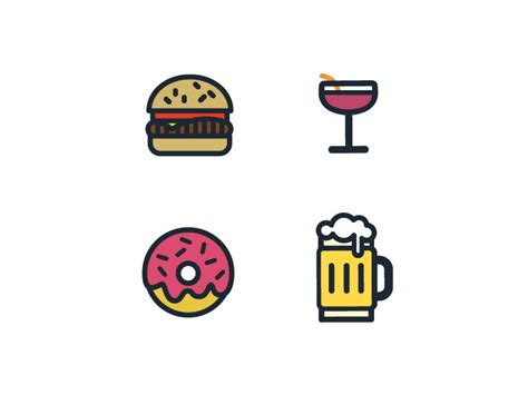 Foodie Icons by Marissa Epstein on Dribbble