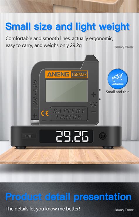 Aneng Max Digital Lithium Battery Capacity Tester Universal Test