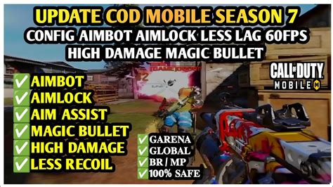 Update Cod Mobile Season Aimbot Aimlock Less Lag Fps Config