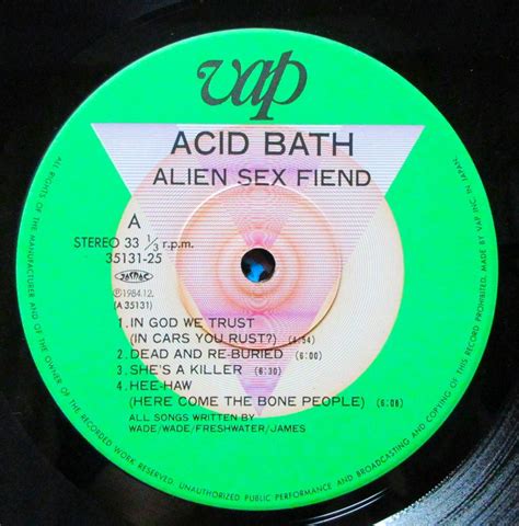 代購代標第一品牌樂淘letao LP 帯付き ALIEN SEX FIEND ACID BATH エイリアンセックスフィーンド