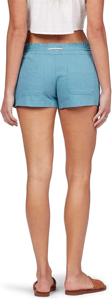 Roxy Womens Oceanside Beach Short Adriatic Blue Exc Roxy Surf Chic Sale