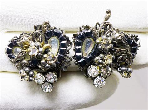 Vintage Earrings Robert Original By Signed Rhinestones Etsy Vintage Earrings Vintage Jewelry