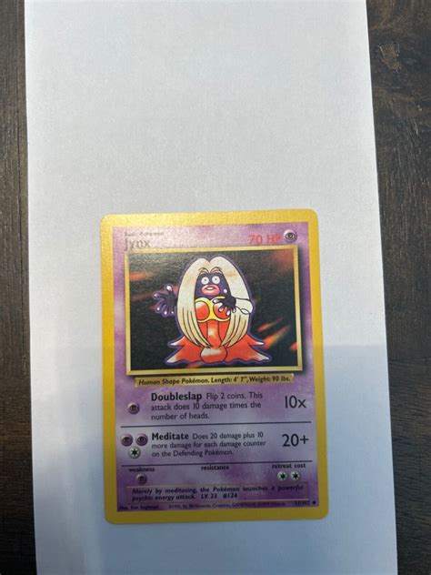 Pok Mon Tcg Jynx Base Set Regular St Edition Uncommon Ebay