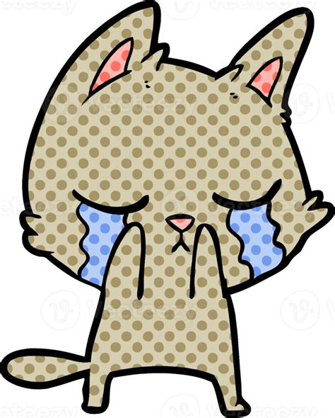 Crying Cartoon Cat 45090947 Png