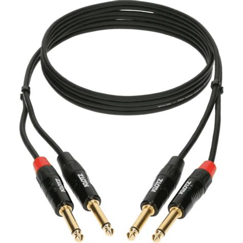 KLOTZ KT JJ300 CABLE 2 JACK MON A 2 JACK MONO 3 METROS PRO CABLE