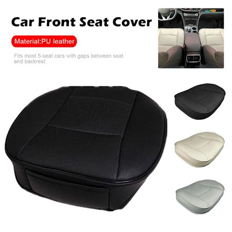 Car Pu Leather Breathable Front Full Surround Seat Cover Pad Mat Chair