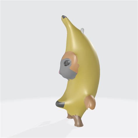 STL file cat meme banana cat, 猫ミーム バナナ猫🍌 (OBJ)・3D printing design to ...